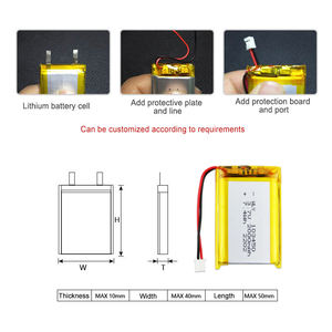 KC認証済み 040838 100mAh 3.7v ポリマーリチウム電池 電子製品用交換可能リチウムポリマー電池 - Product Image 4
