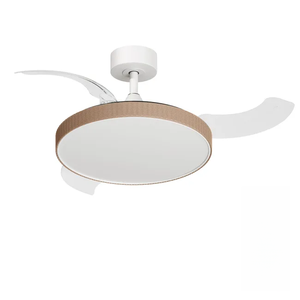 Lampe suspendue LED 42 en forme de toile de chanvre, invisible, sans pales, télécommandée, en forme de vigne, 110-220V, pour décoration intérieure et chambre à coucher - Product Image 1