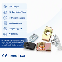 Mur Baut Pegas Tipe B M4 M5 M6 M8 M10 Speed U Clip Spring Nut Kuning Galvanis Baja Pegas Tipe U