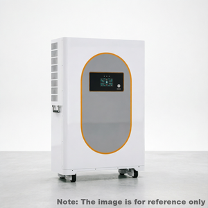 White Energy Storage Container with Digital Display and Casters for Home Use - Product Image 6