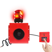 Alarma con Sensor de Movimiento para Microondas, Luz Estroboscópica LED Roja, Audio USB, Reemplazo de Control Remoto Infrarrojo, Alerta de Incendio