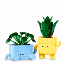 Cadeau d'anniversaire DIY en plastique ABS, plantes en pot, fleurs éternelles, bouquet de roses, arrangement floral pour la Saint-Valentin, jouet