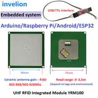 Módulo Lector/Escritor RFID UHF Integrado - Interfaz USB/TTL para Raspberry Pi/Sistema Embebido con SDK para Control de Acceso