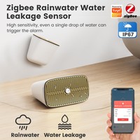 Nouveau capteur d'inondation et de fuite d'eau étanche Tuya Zigbee 2026 avec contrôle par application pour alarme d'inondation intelligente