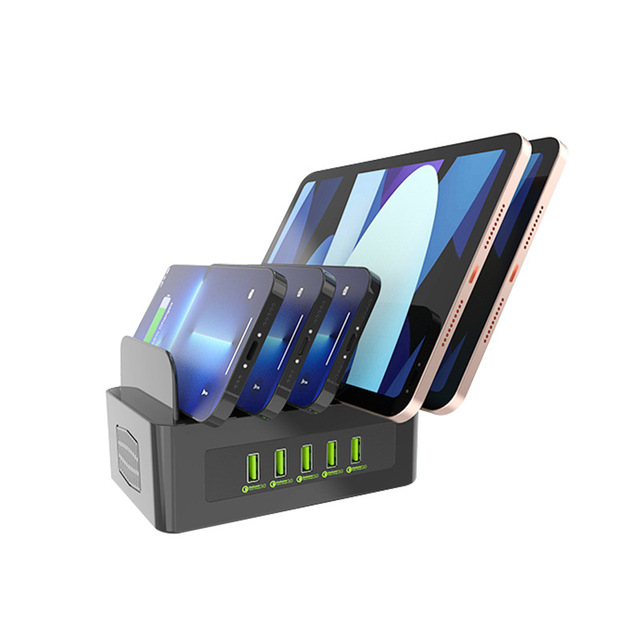 100W Multi-port Charger Mobile Phone Tablet Charging Station Smart Charging Strip Charging
