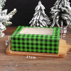 Xjh 6 Holes Kerst Cupcake Dozen Voor Vakantie Gebak, Brownies Kerstpapier Koekjesbehandeling Dozen - Product Image 5