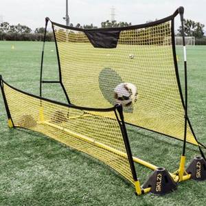 <span class=keywords><strong>But</strong></span> de football portable et détachable double face avec filet de rebond pour l'entraînement des enfants 183x122x85cm - Product Image 2