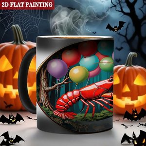 Interactive Color Changing Magic Mug 11oz Frosted Black <b>Ceramic</b> Heat Sensitive <b>Cup</b> - Product Image 6