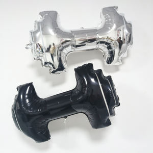 Décorations de fête d'anniversaire de <span class=keywords><strong>gym</strong></span> CYmylar, ballons en feuille d'or en forme de biceps, haltères, pour les haltérophiles, la crossfit, la fête de fitness - Product Image 5