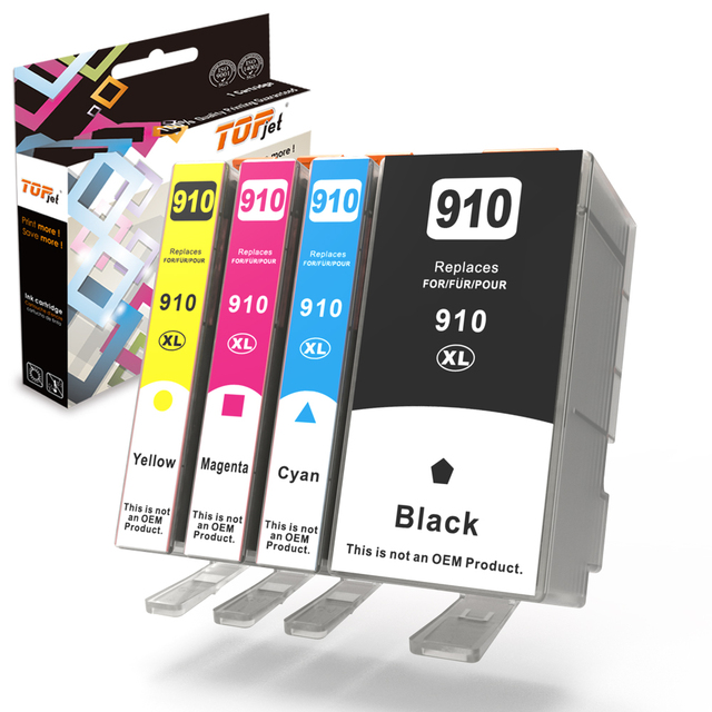 Topjet 910XL 916XL Color Black Compatible Ink Cartridge 910 916 XL for HP HP910 HP916 OfficeJet Pro 8010 8025 InkJet Printer