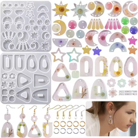 Cetakan Resin Silikon Anting Bentuk Beragam untuk Resin Epoksi