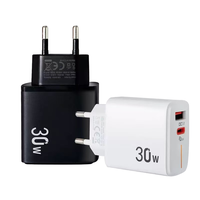 Adaptador de Carga Rápida USB A+C PD de 30W, Cargador Original de Fábrica Tipo C para Teléfono 16 15 14 13 12Pro Max