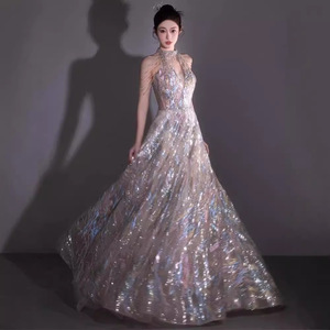 Robe de soirée S3800R 2025 haut de gamme, nouvelle collection, élégante, pour scène, avec jupe bouffante - Product Image 1