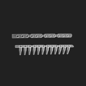 0.2ml <strong>12-Strip</strong> <strong>PCR</strong> <strong>Tubes</strong> - Clear, DNase/RNase-Free, Compatible with All Major Thermal Cyclers