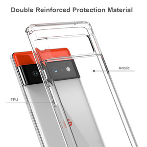 Funda Transparente para <span class=keywords><strong>Google</strong></span> <span class=keywords><strong>Pixel</strong></span> 8 Pro, Funda para <span class=keywords><strong>Google</strong></span> <span class=keywords><strong>Pixel</strong></span> <span class=keywords><strong>6</strong></span> 7 8, Resistente a Golpes, Flexible, Suave, de TPU - Product Image 5