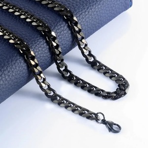 Chaîne cubaine en acier inoxydable pour homme, collier personnalisable tendance, bijoux très demandés - Product Image 3
