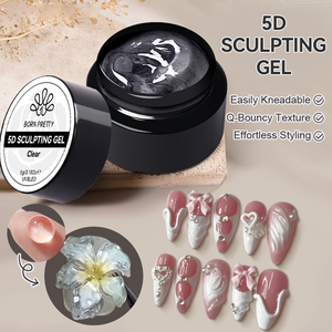 BORN PRETTY Gel para esculpir 3D con logotipo personalizado, esmalte de Gel tallado en múltiples uñas antiadherente, modelado 5D, pintura sólida, Gel para tallar uñas - Product Image 1