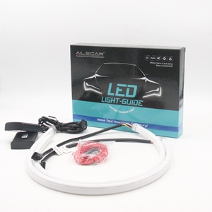 AILECAR - Luz de Circulación Diurna LED Secuencial Flexible de 60 cm con Intermitentes, Tira de LED de Silicona para Automóvil - Product Image 3