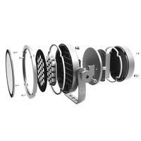 Projecteur d'extérieur rond en aluminium étanche Ip65 30w 50w 100w 150w 200w 300w projecteurs LED