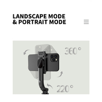 Trépied télescopique pliable portable mini perche à selfie sans fil avec télécommande, en alliage d'aluminium extra long de 1060 mm, L12