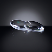 Lentille optique plano-convexe en verre de silice fondue H-K9L BK7, diamètre 15 mm, avec BBAR 400-1100 nm, R<0,5%