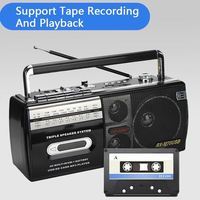 8922 Hip Hop rétro maison utilisé populaire classique Portable grand lecteur Mp3 jouer enregistreur Radio Cassette lecteur avec lumières Disco