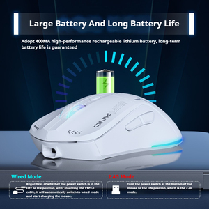 Best Selling Onikuma Cw917 Wireless <strong>Mouse</strong> <strong>Silent</strong> Click Rechargeable Optical Gaming <strong>Mouse</strong> 4800dpi <strong>Mice</strong> Laptop <strong>Mouse</strong> - Product Image 2