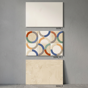 กระเบื้องบุผนังเซรามิก Vistaar Porcelain ขนาด 300x450 มม. ลายหินอ่อนสีเทา เคลือบเงา ทนไฟ ใช้ได้ทั้งภายนอกและห้องน้ำ - Product Image 2