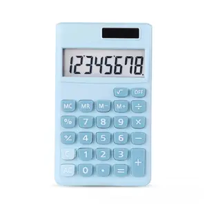 Calculatrice de poche promotionnelle, outils de calcul de cadeau de bureau, fournisseur de petite calculatrice à double puissance pour écoliers enfants