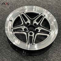 Jantes de course AX 15 17 pouces 5x114.3 Frontrunner Drag Racing, finition noire brillante, 5 trous, jantes personnalisées, jantes de performance pour Honda Odyssey
