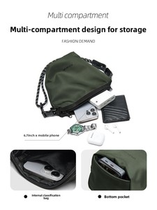 <span class=keywords><strong>Sac</strong></span> <span class=keywords><strong>bandoulière</strong></span> messager tendance grande capacité pour <span class=keywords><strong>homme</strong></span>, <span class=keywords><strong>sac</strong></span> à l'épaule décontracté et sportif - Product Image 2