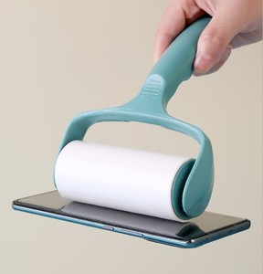 Manual Lint Roller With Adhesive Paper Roll For Clothes 6in <b>Plastic</b> Handle Pink Yellow Blue Teal <b>Color</b> Options - Product Image 3
