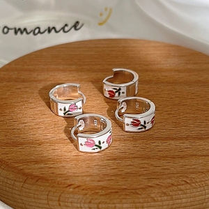 FY-EK440 S925 Bạc Tai Clasp Tulip hoa tai thích hợp thiết kế nhà máy bán buôn - Product Image 1