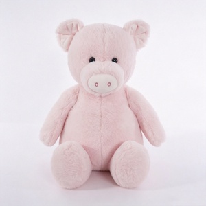 Peluche cochon mignon personnalisée, cochon rose en peluche, cochon assis en peluche - Product Image 4