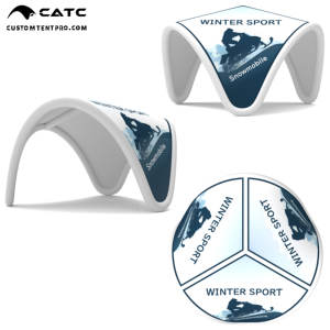 Tente <span class=keywords><strong>d</strong></span>'événement <span class=keywords><strong>gonflable</strong></span> <span class=keywords><strong>d</strong></span>'hiver personnalisée CATC, imperméable et durable pour l'extérieur |   Abri publicitaire pour la saison froide - Product Image 3
