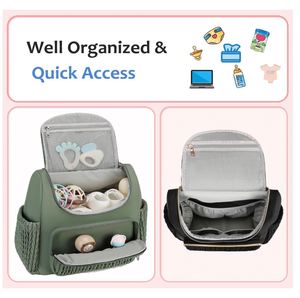 Diaper <b>Bag</b> Backpack, Waterproof Diaper <b>Bags</b> With Changing Station for Baby, Fashion Nappy Travel Backpack for Mom - Product Image 3