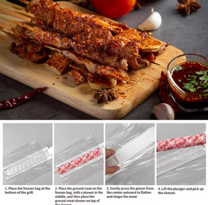 Manual Plastic Kebab Maker Mold <b>BBQ</b> Meat Skewer <b>Tool</b> Household Kebab Press - Product Image 5