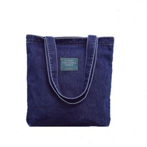Bolsa de Compras de Lona Reutilizable al por Mayor, Nueva, de Moda, Tipo Tote de Hombro, de Gran Capacidad, con Cremallera - Product Image 1