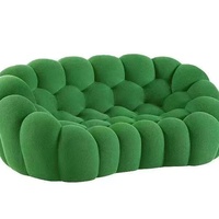 Ensemble de canapé sectionnel de football de style bulle coloré matériau en tissu adapté aux bébés canapé paresseux compressible salon d'hôtel