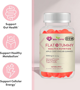 Gummies de Vinaigre de <span class=keywords><strong>Cidre</strong></span> de Pomme ACV OEM – Complément de 60 unités pour la Perte de Poids et le Soutien Cardiaque - Product Image 2