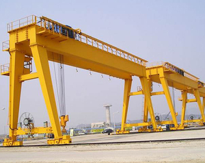 Grue semi-portique triphasée motorisée à faible hauteur de levage avec alimentation sur mesure pour le manutention de ferraille et aimant de recyclage - Product Image 5