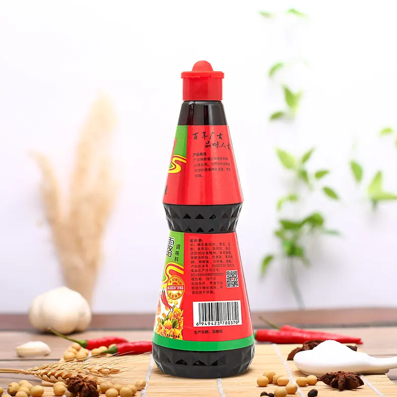 410g * 6 בקבוק צ 'ילי נוזל תיבול סיני טעם פיקנטי חם צ' ילי רוטב סויה