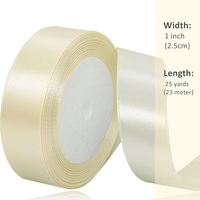 Ruban de satin en vrac - Ruban en tissu satiné durable pour l'emballage de cadeaux, la reliure de bouquets, la décoration de fête et le bricolage