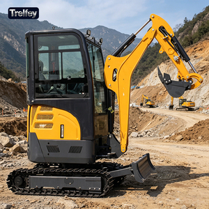 Miniexcavadora <span class=keywords><strong>de</strong></span> 1 y 2 toneladas con orugas <span class=keywords><strong>de</strong></span> acero y giro <span class=keywords><strong>de</strong></span> cola cero para invernaderos y gallineros <span class=keywords><strong>de</strong></span> fila estrecha - Product Image 4