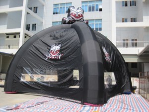 Inflatable BC Bike Camping Tent Digital Printing 12ft Dimensions Electric Air <b>Pump</b> Waterproof Windproof Custom Logo Advertising - Product Image 4