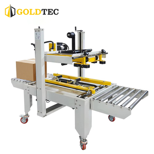 Goldtec GTF-6050 <span class=keywords><strong>Machine</strong></span> à sceller les cartons réglable Scelleuse supérieure et inférieure Scelleuse manuelle semi-automatique de ruban de carton pour sceller - Product Image 1