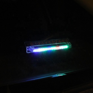 T02 Solar LED coche estacionamiento temporal número placa camión vehículo regalos accesorios <span class=keywords><strong>Gadgets</strong></span> <span class=keywords><strong>2021</strong></span> nuevo CE personalizado RoHS Tarjeta de Número de coche - Product Image 3