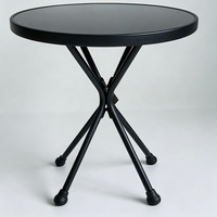 Table basse ronde portable légère à prix de gros, design facile à nettoyer, durable, écologique, table ronde américaine