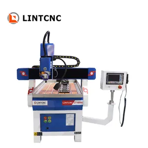 Diskon besar Router CNC kecil 2,2 kW poros Motor Desktop 4 sumbu Cnc Router 6090 1212 untuk CNC mesin Router logam kayu