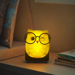 OEM W090 cartoon Owl LED SMD mini interrupteur plug in small wall night light lamp avec 0.6W et 110V ou 220V pour chambre à coucher - Product Image 1